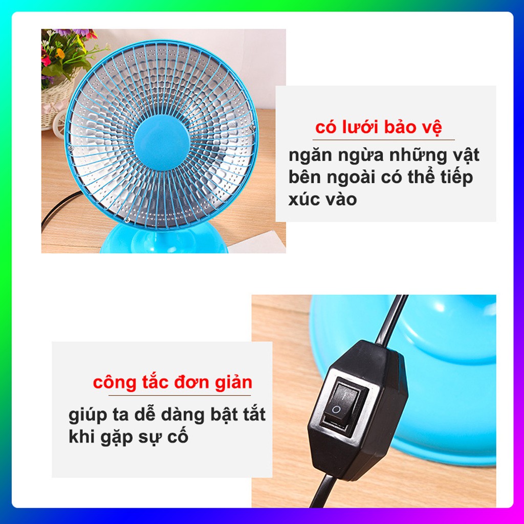 [ xả kho 3 ngày ] quạt sưởi mini heater ecoking công suất 220w siêu ấm siêu tiết kiệm điện đem lại sự ấm áp cho bạn