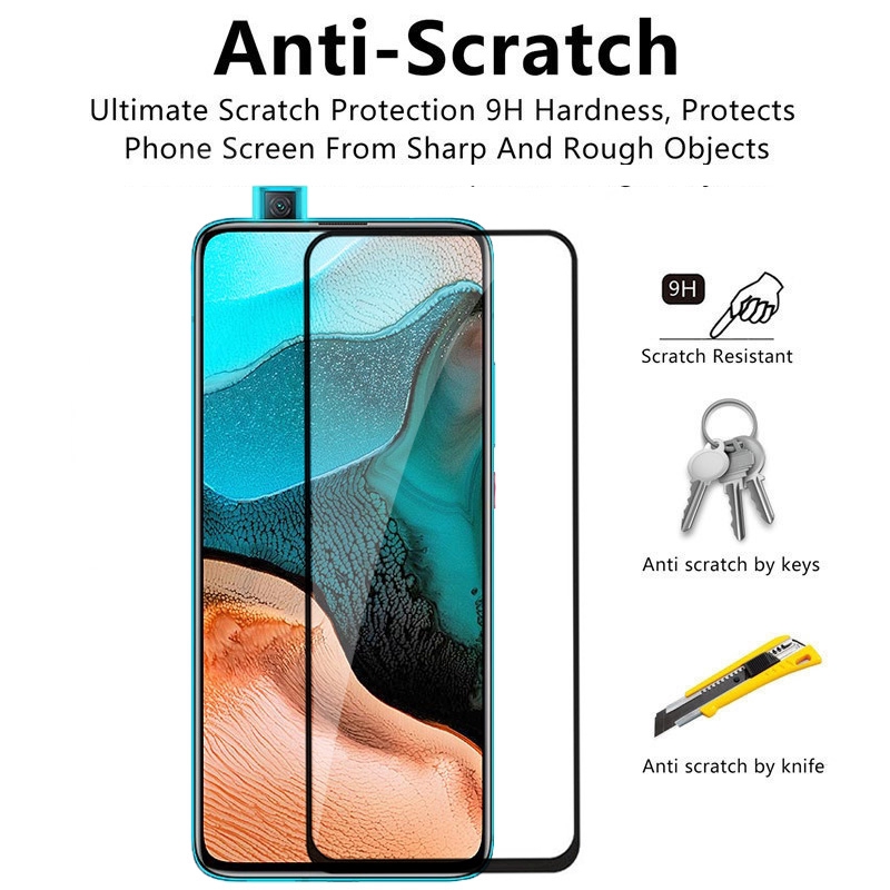 Xiaomi Poco F2 Pro Tempered Glass Xiaomi Redmi Note 9s 9 8 7 K20 K30 Pro 8A Full Coverage Full Glue Screen Protector Protective Tempered Glass Film