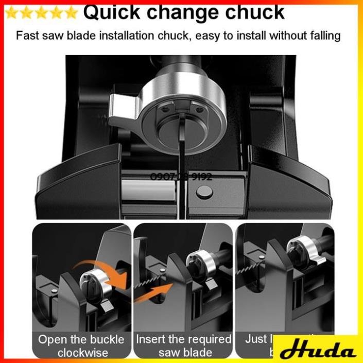 Bộ Chuyển Đổi Máy Khoan Thành Máy Cưa Điện, Máy Cắt Gỗ Cầm Tay - Tặng 25 Lưỡi Cưa Lọng Đa Năng