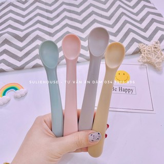 Thìa ăn dặm silicon Poled Hàn Quốc