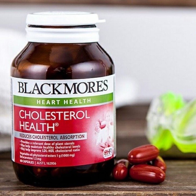 [Hàng chính hãng có tem tiếng việt] Viên uống hỗ trợ giảm Cholesterol Blackmores -Chai 60 Viên