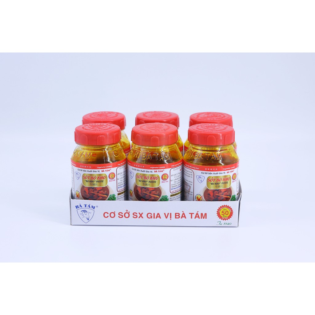 Sốt Bò kho 70g BÀ TÁM - lốc 6 hủ