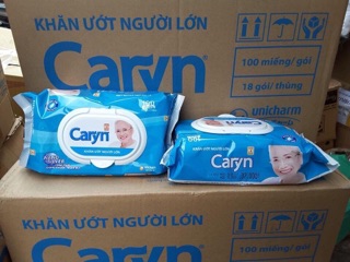Khăn Ướt Caryn 100 tờ không mùi