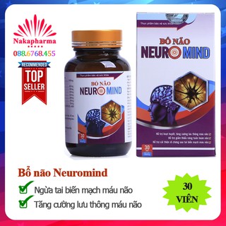 Viên uống bổ não Neuromind – Hỗ trợ hoạt huyết, tăng cường lưu thông máu não, ngừa tai biến mạch máu não Neuro Mind