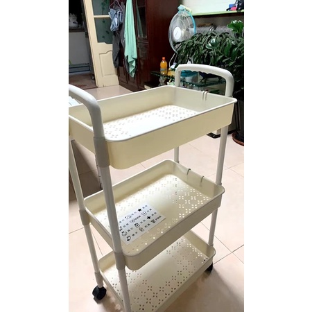Kệ đa năng có bánh xe 3-4 tầng kiểu mới.
