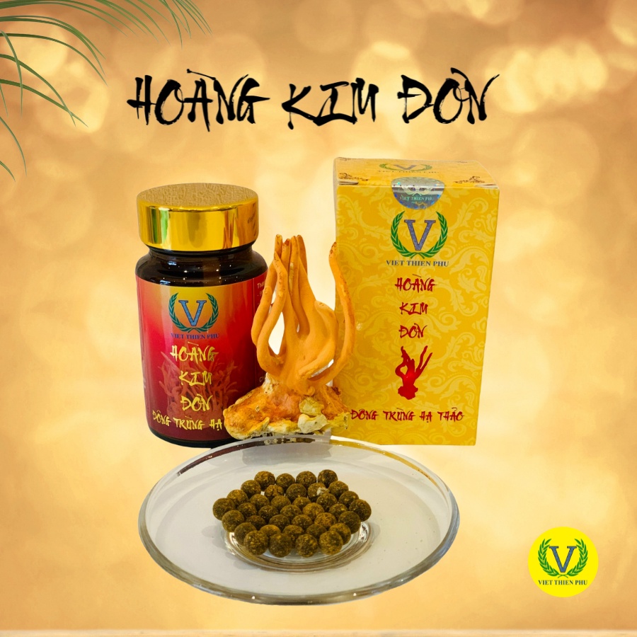 Viên uống Đông Trùng Hạ Thảo Hoàng Kim Đơn VIỆT THIÊN PHÚ (100 viên/hộp)