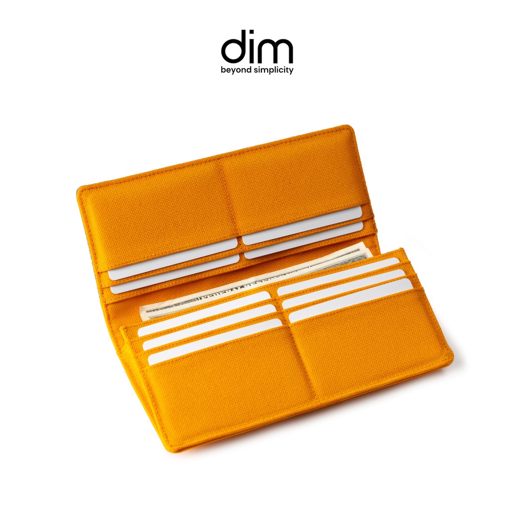 Ví Vải DIM Mixed Long Wallet (Thiết Kế Gập Đôi, 10 Ngăn Đựng Thẻ, 2 Ngăn Đựng Tiền Thẳng, Đựng Vừa Giấy Tờ) - 3 Màu