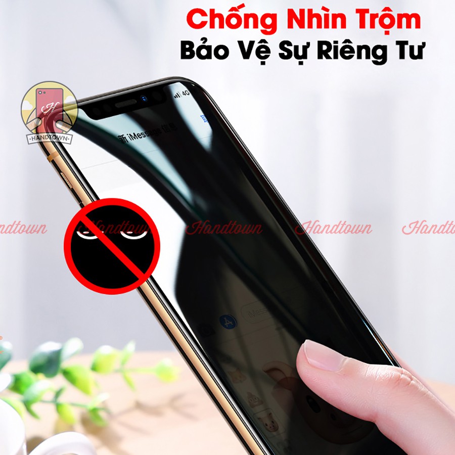 Kính Cường Lực Chống Nhìn Trộm Xiaomi Redmi Note 9 Xiaomi Redmi 10X Redmi 10X 4G Full Màn Đen Full Keo Bảo Vệ Màn Hình