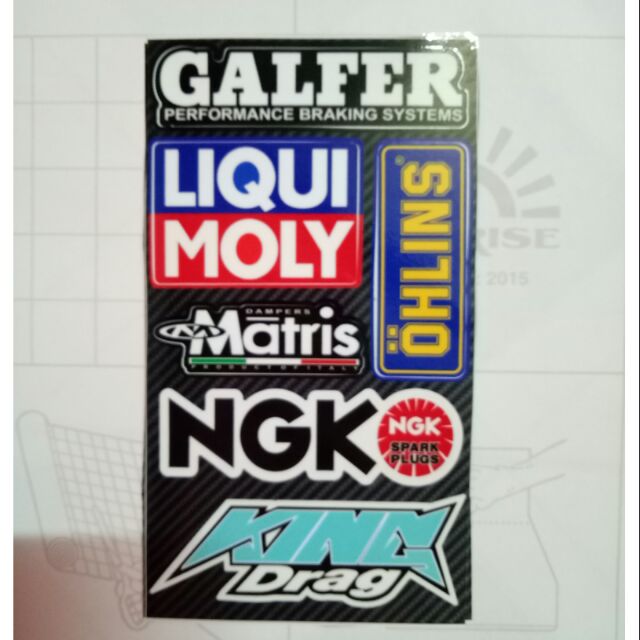 Tem logo --Galfer--LiQui MoLy---Matris--NGK--king