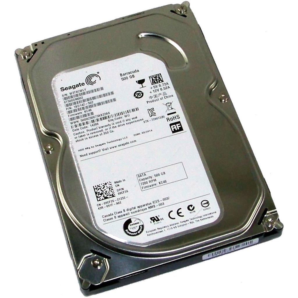 Ổ cứng HDD Seagate 500GB - Mới trên 90%) - Bảo hành 12 tháng 1 đổi 1