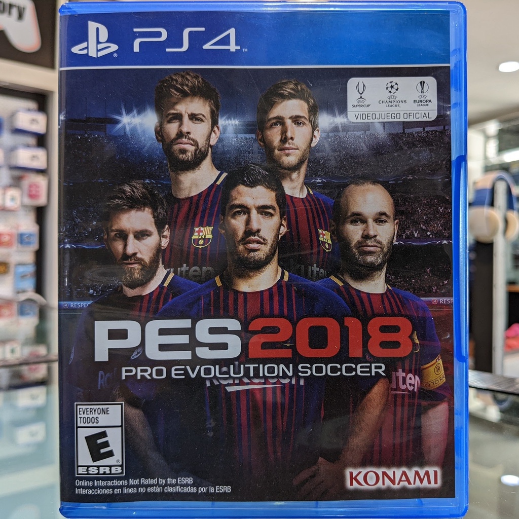 (Tiếng Anh) Trò chơi PS4 PES 2018 PS4 Disc PS4 cũ (Có thể chơi với PS5 Pro evolution Soccer 2018 Win