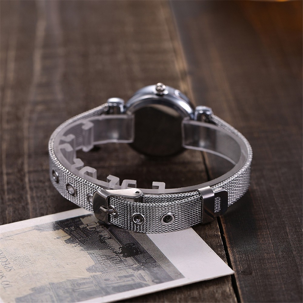 Đồng hồ thạch anh V329 có dây đeo thép siêu mỏng cho nữ
