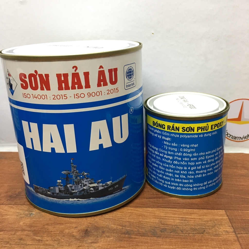 Sơn lót chống rỉ Epoxy Hải Âu màu xám EP 702 (1L/bộ)