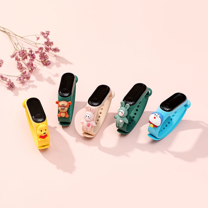 Vòng Tay Đèn LED 50m Chống Thấm Nước Họa Tiết Hoạt Hình Phong Cách Hàn Quốc Cho Học Sinh Tiểu Học