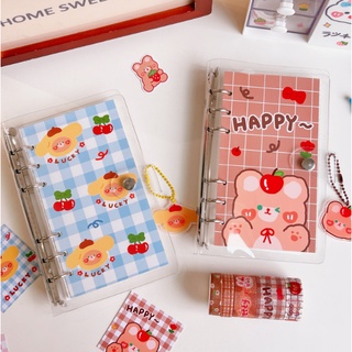 sổ a6 gấu lucky Sổ lò xo mini