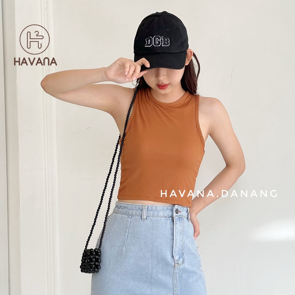 Áo ba lỗ nữ, croptop sát nách nữ ôm body AE180