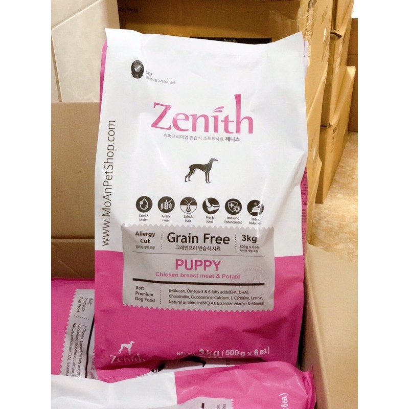 Thức ăn hạt mềm Zenith cho chó mèo Hàn Quốc