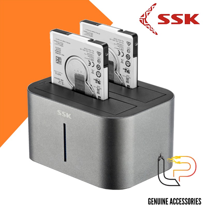 Dock Cắm Ổ Cứng 2.5 Và 3.5 Inch SSK DK100 - HDD DOCK USB 3.0 ra SATA III 2.5/3.5 SSK DK100