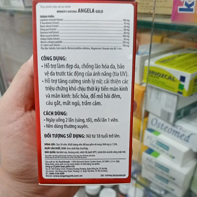 ✅ [Chính Hãng] Angela Gold Thực phẩm hỗ trợ làm đẹp và chống lão hoá da