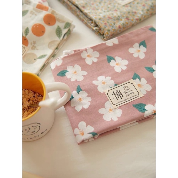 shinbedding_ Set Ga Gối Cotton 100% Mềm Mát Thấm Hút Tốt