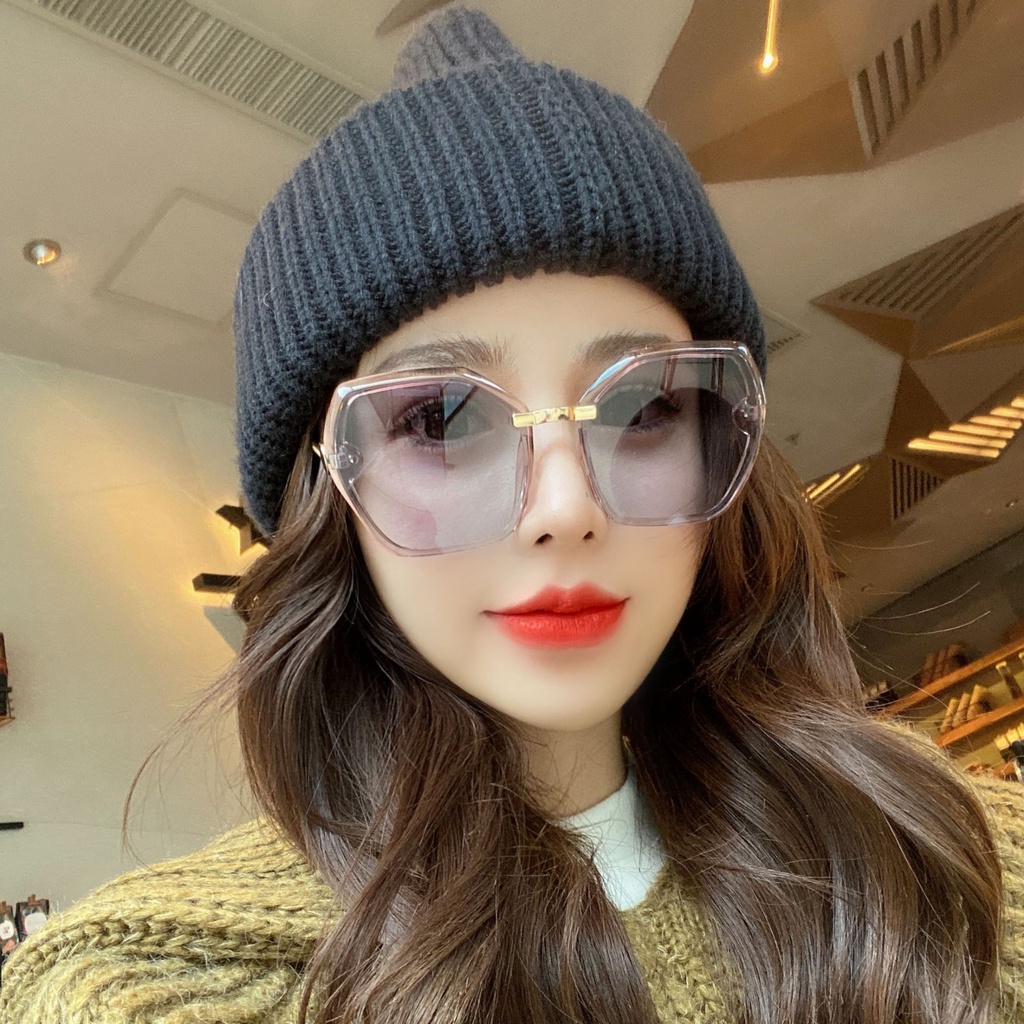 Kính Mát Gọng Đa Giác Phong Cách Âu Mỹ Cổ Điển Chống Tia UV Thời Trang Sự Bảo Vệ