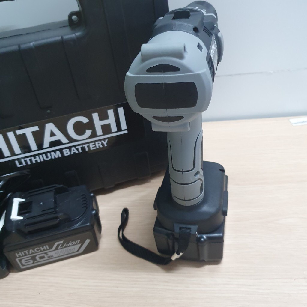 Máy khoan pin, máy khoan cầm tay bắn vít đầu 13mm HITACHI 118V pin khủng 10cell siêu khỏe bảo hành 12thg
