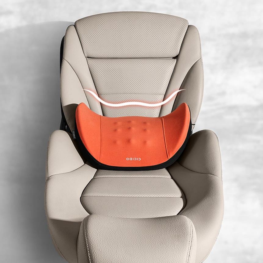 Gối Dựa Lưng có Massage Ô Tô, Đệm tựa lưng Xe Hơi Lõi Memory Foam Cao Cấp Thoáng Khí Chống Đau Mỏi Lưng (điện 12V)