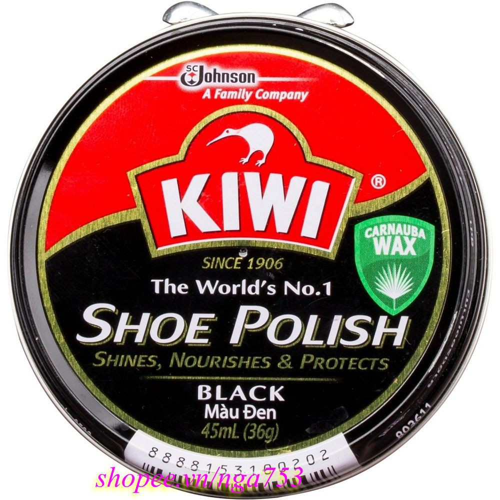 Xi Đánh Giày Màu Đen 45ml Kiwi Paste Sp Black Chính Hãng.