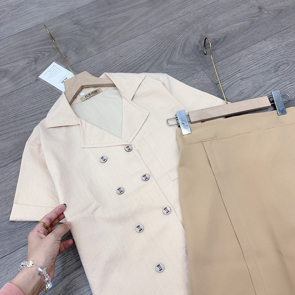 SET váy công sở áo cổ vest ulzzang cao cấp 💖 Set nữ công sở, đi chơi | BigBuy360 - bigbuy360.vn