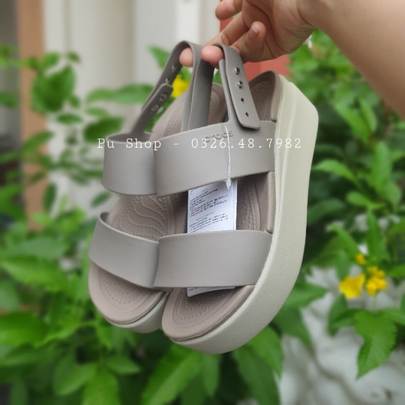 [Quảng Châu] Sandal Cross Nữ Đế Xuồng Siêu Êm - Giày Xăng Đan Nữ Đế Cao Cross Brooklyn Low Wedge