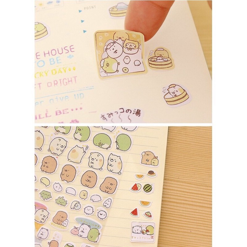 Sticker  dán Molang nhiều miếng trên 1 tấm - Phụ kiện Halu