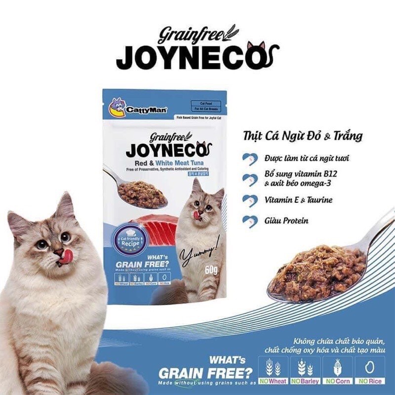 Pate JOYNECO dinh dưỡng thơm ngon cho mèo kén ăn 60g