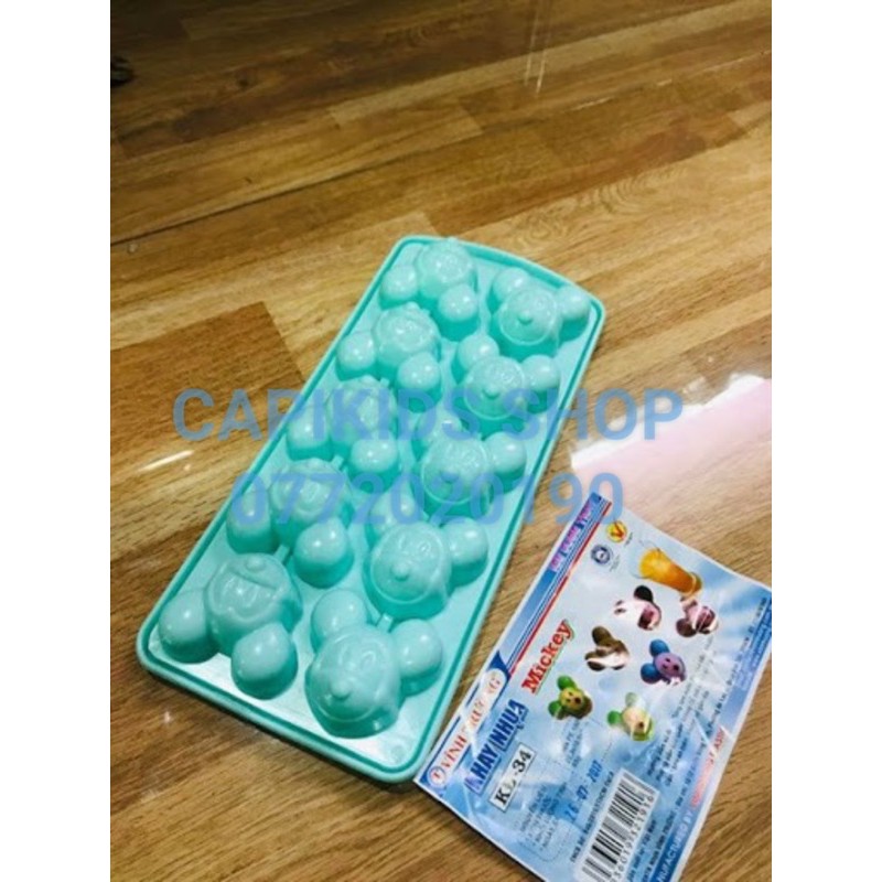 Khuôn rau câu, thạch trà sữa hình chuột mickey - 10 viên