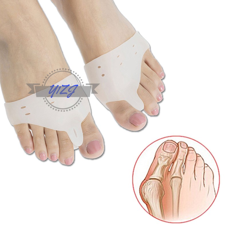 Cặp miếng lót bằng silicon cố định ngón cái cho bàn chân thẳng hiệu quả