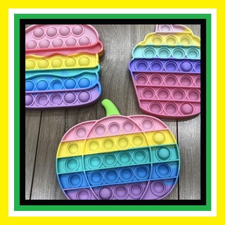 POP IT - Đồ chơi bóp bong bóng thư giãn xả stress nhiều màu sắc - Popit hình nơ có logo