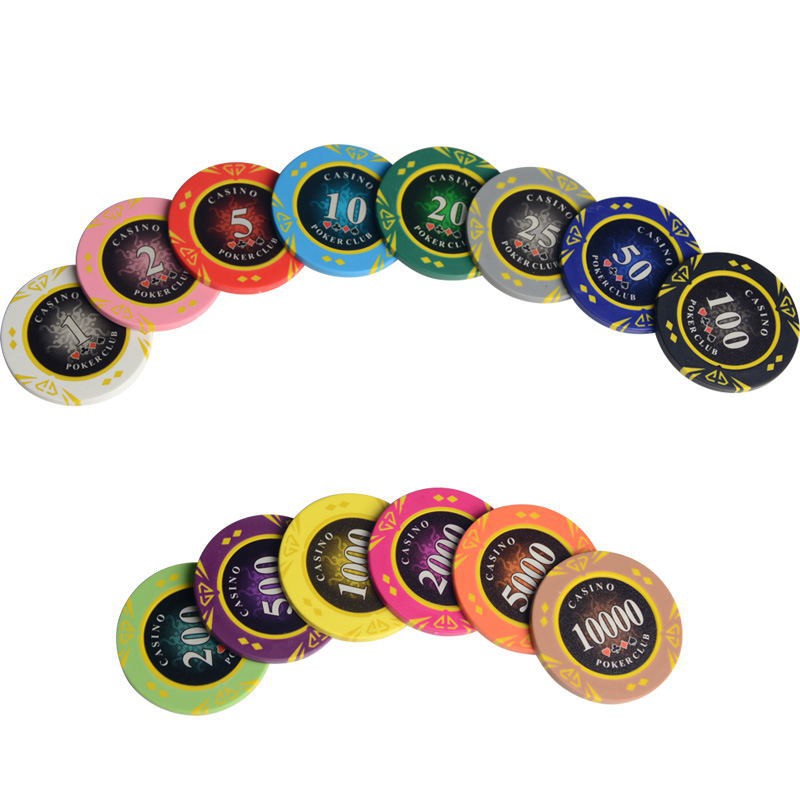 Chip poker có số ( phỉnh poker ) chất nhựa cao cấp PK 3