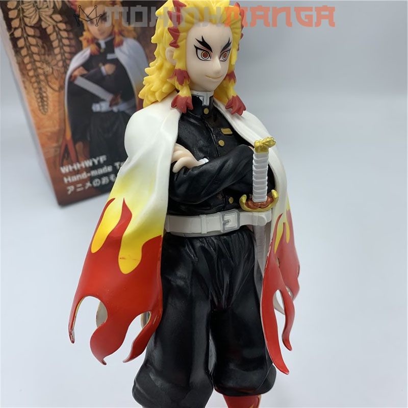 [CÓ QUÀ] Mô hình Viêm Trụ Kyojuro Rengoku 23cm Kimetsu No Yaba Thanh gươm diệt quỷ cứu nhân Tanjiro Nezuko Zenitsu