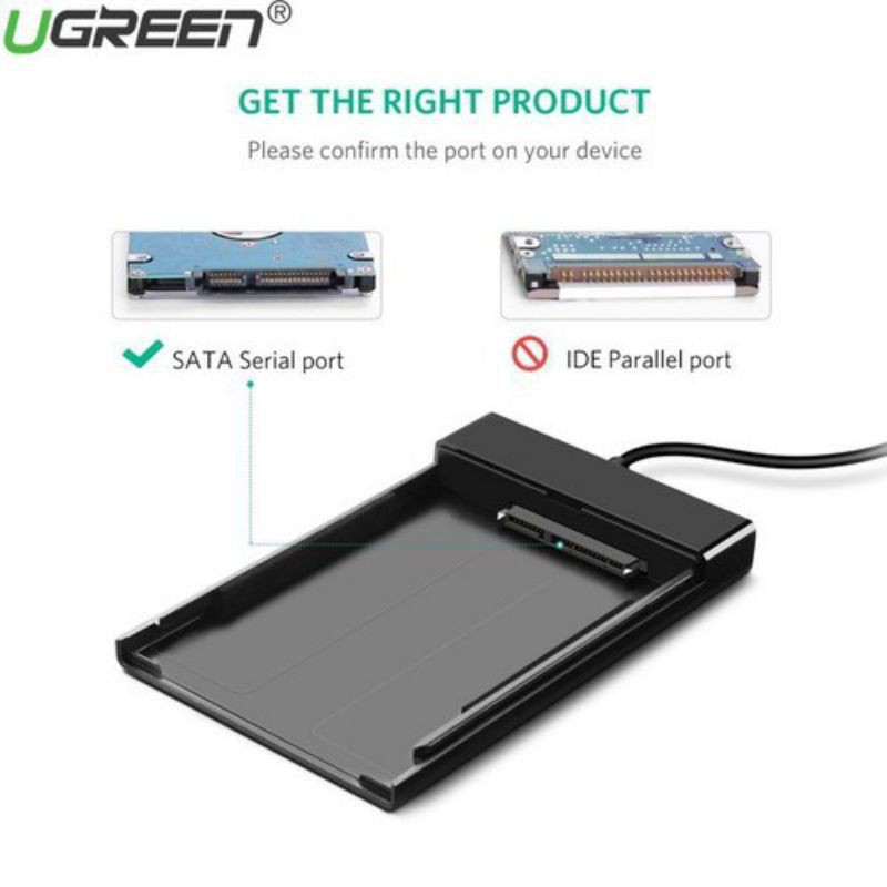 Hộp Đựng Ổ Cứng 2.5 Inch USB 3.0 Ugreen 30847 (HDD Box 2,5") - Hàng Chính Hãng | BigBuy360 - bigbuy360.vn
