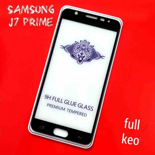 Miếng Dán Cường Lực Samsung J7 Prime 5D Full Cứng Full Keo Màu Trắng-đen