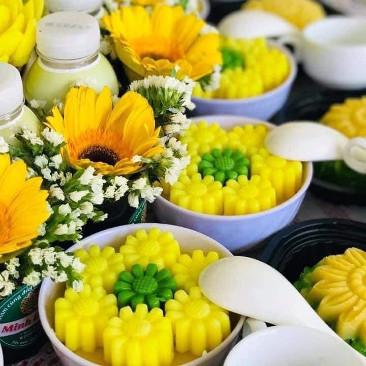 Khuôn rau câu, khay đá Hoa Cúc làm bánh thạch rau câu 3D, 4D, phô mai