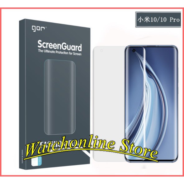 Bộ 2 miếng Dán dẻo Gor full màn Xiaomi Mi 10 / Mi 10 pro trong suốt chống bám vân tay ôm màn hình