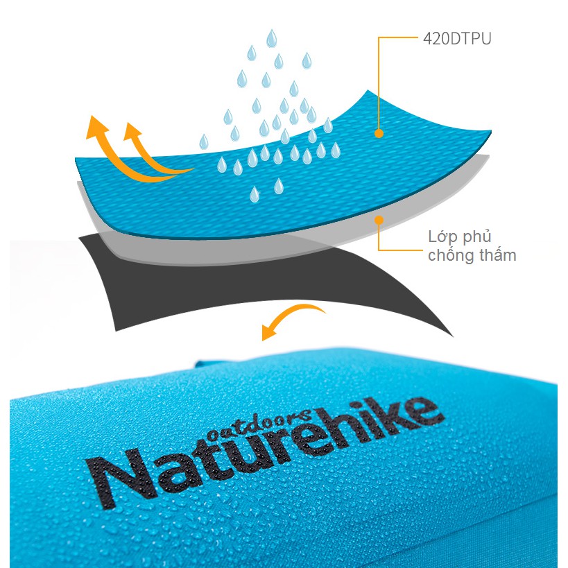 Túi khô, túi chống nước, túi đi mưa dạng balo Naturehike 30L NH18F031-S