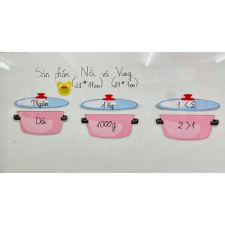 BỘ NỒI VÀ VUNG dạy học (Đồ Dùng Dạy Học MIKI)