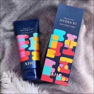 [phiên bản limited] Sữa rửa mặt dưỡng ẩm trắng da AHC premium hydra B5 soothing foam 180ml