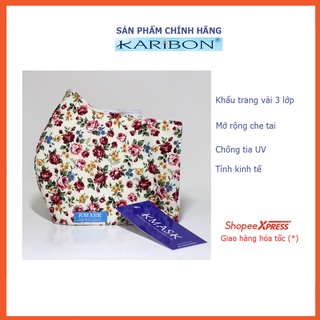 Khẩu trang che tai Karibon Kmask 3 lớp tiêu chuẩn QCVN 01:2017/BTC