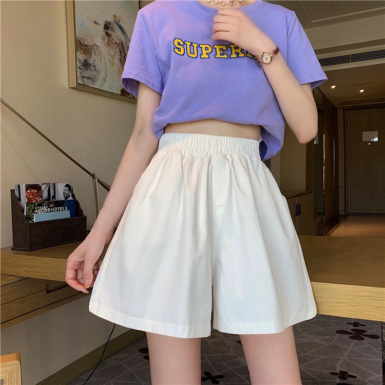 Quần Short Lưng Cao Phong Cách Hàn Quốc Cho Nữ