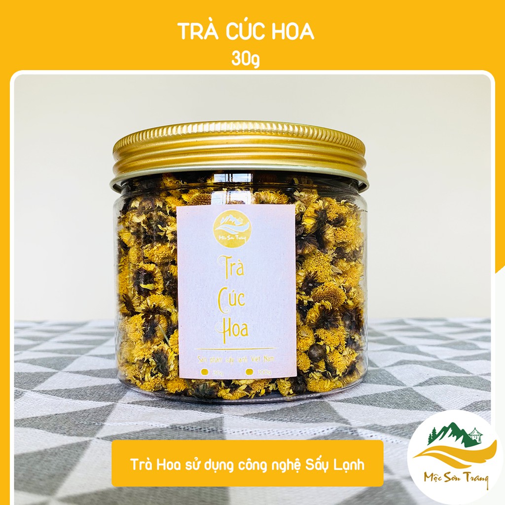 [Hộp 30gram] Trà Cúc Hoa Vàng Sấy Lạnh Cao Cấp (Mộc Sơn Trang)