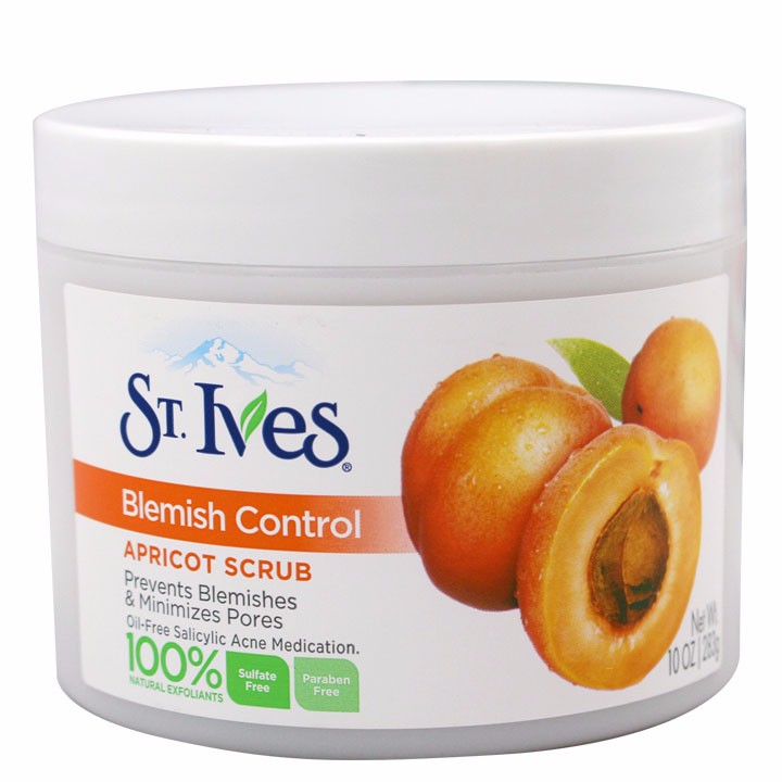 Kem tẩy tế bào chết mặt và toàn thân hương mơ St.Ives Blemish Control Apricot Scrub 283g | WebRaoVat - webraovat.net.vn