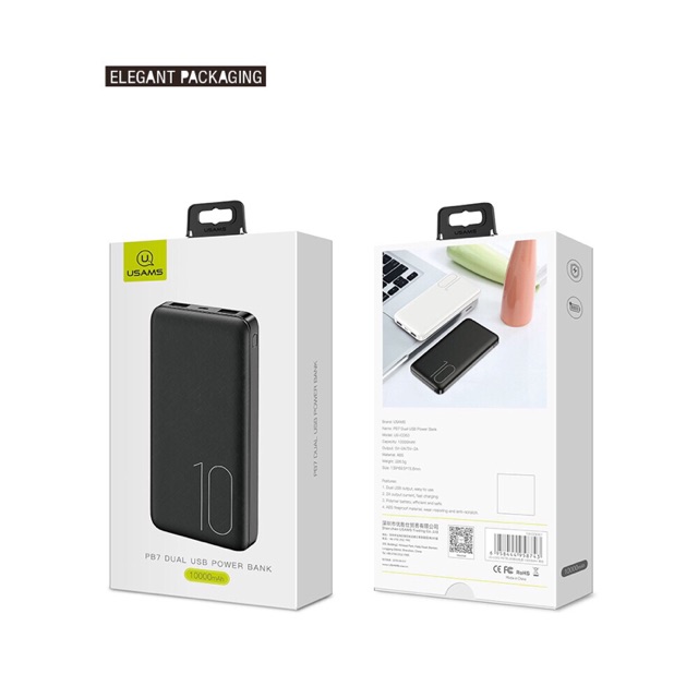 Pin sạc dự phong USAMS CD63 chính hãng