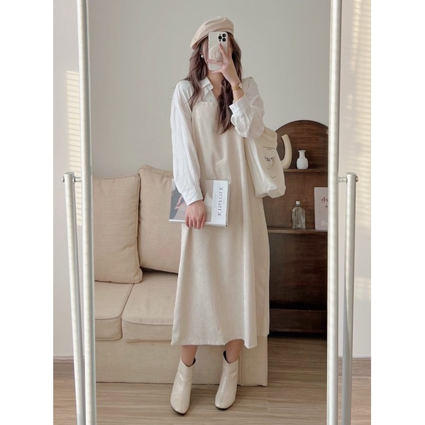 Yếm Rời Nhung Tăm Siêu Dễ Mặc Dễ Thương